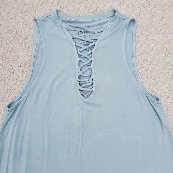 Light Blue Soft and Sexy American Eagle Tank Top - Picture 8 of 11